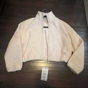 Zara Cream Teddy Jacket for Women